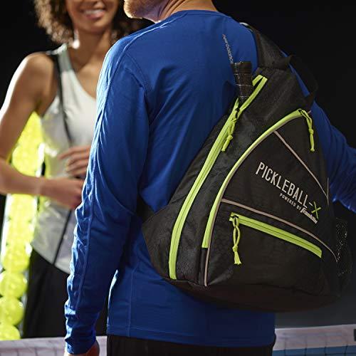 Franklin Sports Pickleball Sling Bag – Official Pickleball Bag of The U.S. Open Pickleball Championships – Adjustable – Black/Optic [product _type] Franklin Sports - Ultra Pickleball - The Pickleball Paddle MegaStore
