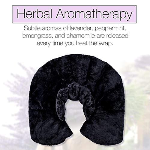 Heating Pad for Neck and Shoulders | Microwavable Weighted Heat Therapy Wrap with 100% Natural Aromatherapy Herbs | Microwave Hot/Cold Pack for Pain & Anxiety Relief, Tension Headache Migraines & More