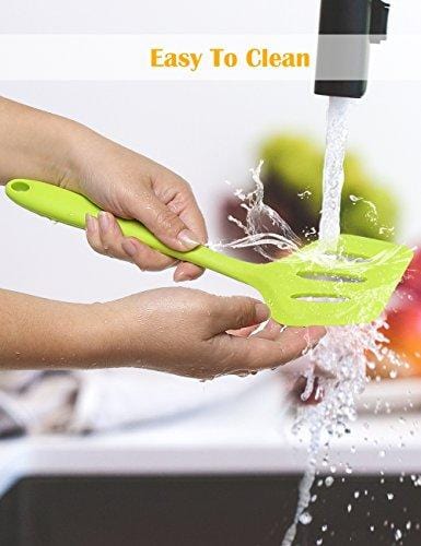 Kitchen Utensil Set Cooking Utensils, 10pcs Silicone Non-stick, High Heat Resistant Set, Turner Tong Spatula Spoon Tools for Cooking, Baking, Serving, Gift for Parents Family