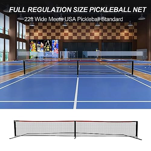 Pickleball Set with Net (22FT Pickleball Paddles Set of 4Includes 4 Premium Pickeball Paddles,1 Portable Net1 CarnBag,and 4 Pickleball Retriever4 Replacement Soft Grip