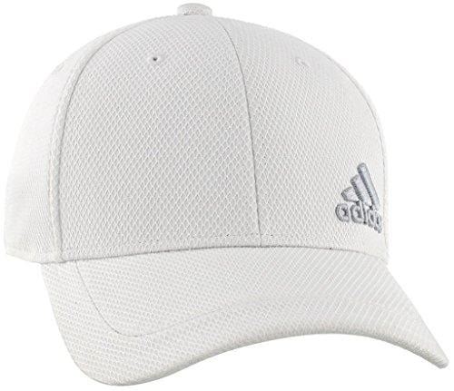 adidas Men's Release Stretch Fit Structured Cap, White/Clear Grey, Large/X-Large