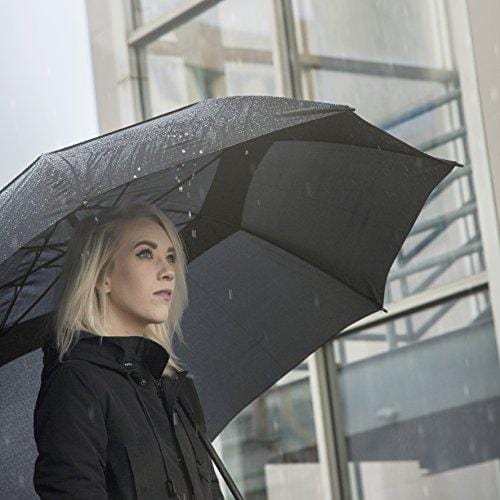 Third Floor Umbrellas 62/68 Inch Automatic Open Golf Umbrella - Extra Large Vented Windproof Waterproof Sturdy Double Canopy