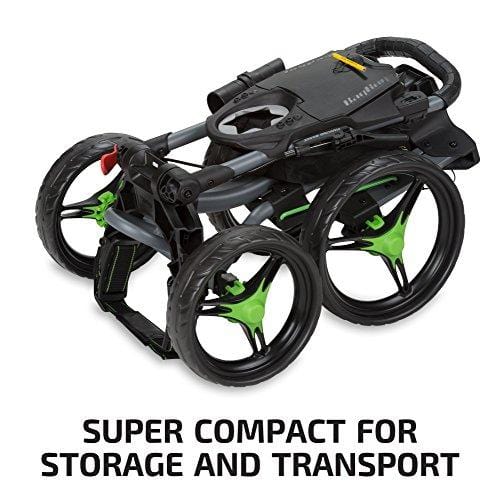 Bag Boy Quad XL Golf Cart, Matte Black/Red