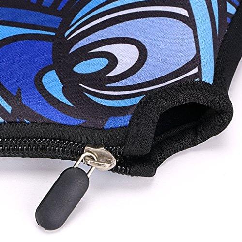 Hipiwe Pickleball Paddle Cover Case Neoprene Pickleball Racquets Rackets Protective Cover Sleeve Bag Fits Most Rackets - Protect Your Paddle - Pack of 2 (Ethnic Style Blue)