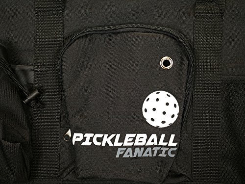Pickleball Fanatic Duffel Bag (Light Gray/Black)