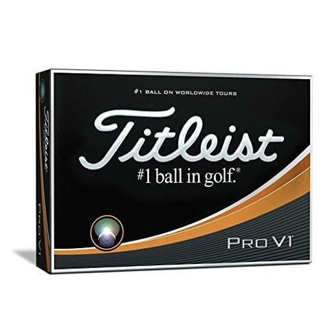 Titleist Pro V1 Golf Balls, White, Low Numbers 1-4 (One Dozen)