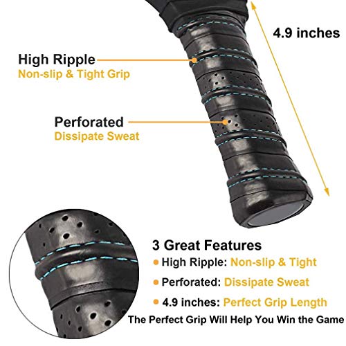 Panel Sound USAPA Approved Pickleball Paddle Lightweight Pickleball Paddles Set of 2, Fiberglass Pickleball Rackets Set, 1 Carrying Case, Carabiner Clips & 4 Indoor Balls