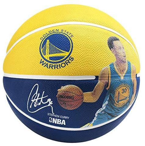 Spalding 83343 Stephen Curry Basketball, Gold/Blue