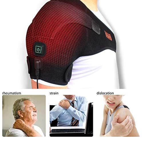CREATRILL Heated Shoulder Wrap, 3 Heat Settings, Heating Pad Support Brace for Rotator Cuff, Joint Capsule & Biceps Tendon Injury, Frozen Shoulder, Shoulder Dislocation or Muscles Pain Relief