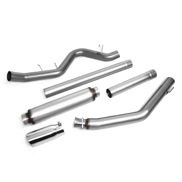 Turbo Cat Back Exhaust System w/5 inches OD Stainless Steel Muffler Tip for Dodge Ram Truck 2500 3500 5.9L Diesel 94-02
