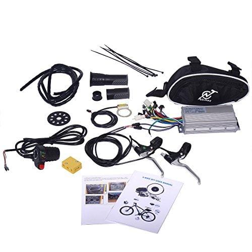 JAXPETY 48V 1000W Electric Bicycle Cycle E Bike 26" Front Wheel Ebike Hub Motor Conversion Kit Hub Motor Wheel