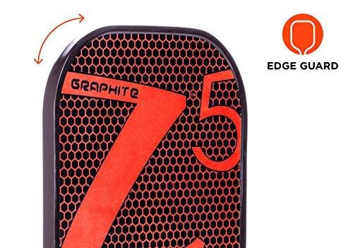 ONIX Graphite Z5 Pickleball Paddle (Graphite Carbon Fiber Face with Rough Texture Surface, Cushion Comfort Grip and Nomex Honeycomb Core for Touch, Control, and Power)