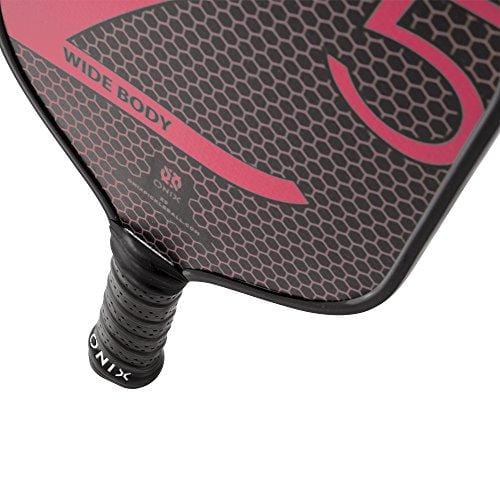 ONIX Graphite Z5 Pickleball Paddle (Graphite Carbon Fiber Face with Rough Texture Surface, Cushion Comfort Grip and Nomex Honeycomb Core for Touch, Control, and Power)