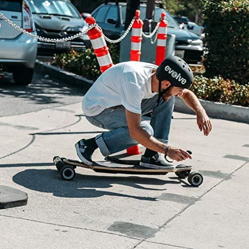 Evolve Skateboards – Bamboo GTX Street Electric Longboard Skateboard – 31 Mile Range – 26 mph Top Speed –Digital LCD Screen Remote Control – Lithium-Ion Battery