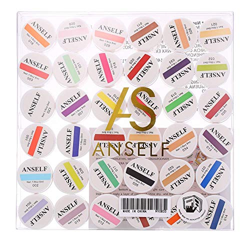 Anself 36 Colors Nail Gel Art Polish Pigment UV Gel Set