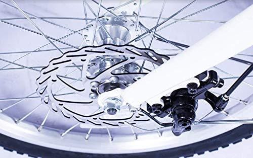 Totem Electric Bicycle 250W Commuter Series 20" Folding Bike w/Removable 36V Battery, 5 Level Pedal Assist and Pedal-Free Mode, USB Charging Port, Lightweight 44 lbs, Ships Fully Assembled - White