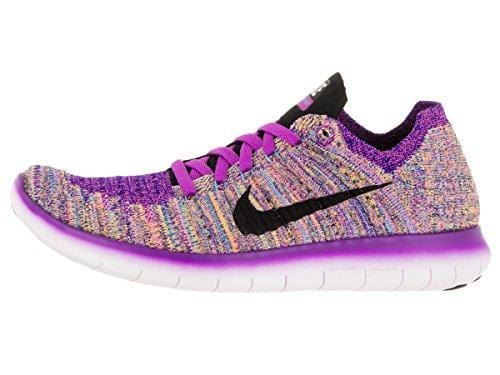 Nike Women's Free Running Motion Flyknit Shoes, Hyper Violet/Gamma Blue/Concord/Black - 8.5 B(M) US