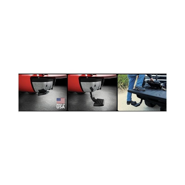 AMP Research 75313-01A Black Bumper Step (BedStep Flip Down)