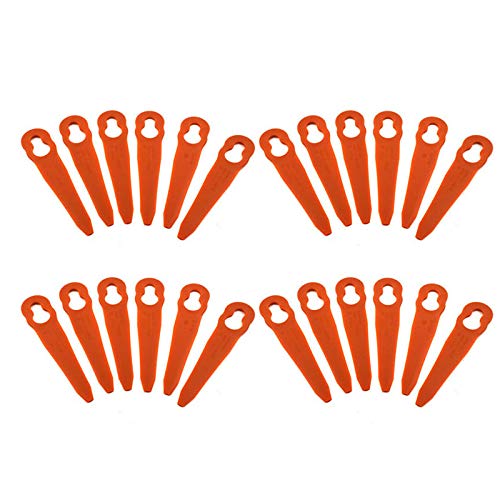 Chuancheng 24Pc Plastic Cutter for Stihl PolyCut 2-2 Garden Lawn Mower Trimmer 4008 007 1000 Grass Cutter Replacement Tool