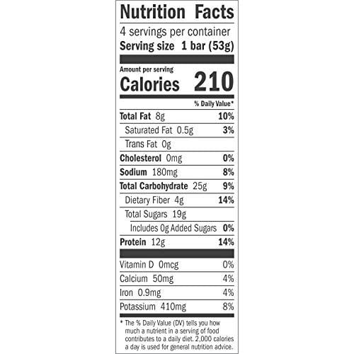 EPIC Performance Bar Lemon, 7.48 oz, 4 Count