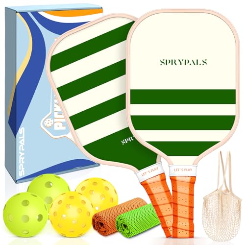 Sprypals Pickleball Paddles,USAPA Approved Fiberglass Surface with Pol ...