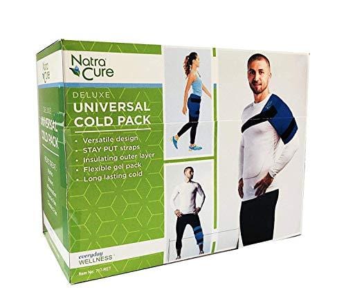 NatraCure Universal Large Cold Pack Ice Wrap - (11" x 14" Ice Pack with Straps for Shoulder, Back, Neck, Hip, arm, Hand) - 717-RET