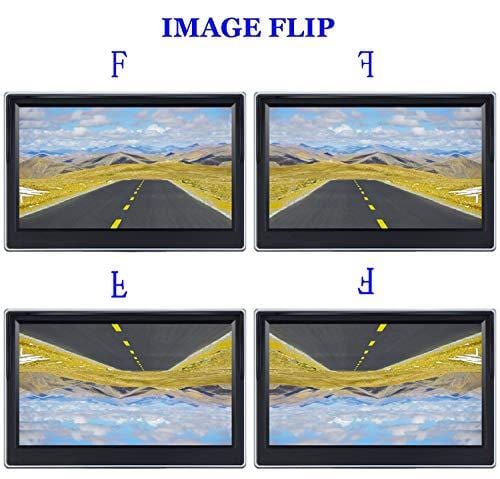 HD Digital Wireless Backup Camera System 5 Inch LCD Monitor for Trucks,Cars,SUVs,Pickups,Vans,Campers Front/Rear View Camera Super Night Vision Waterproof Easy Installation