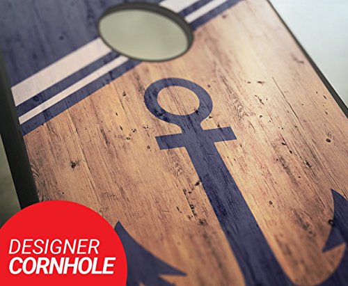 Tailgating Pros Anchor Cornhole Boards with Set of 8 Cornhole Bags