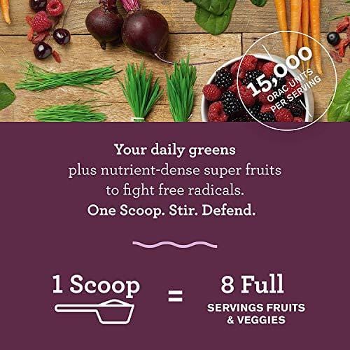 Amazing Grass Green Superfood Sweet Berry Antioxidant Natural Organic Smoothie | Detox cleanse weight loss | Elderberry, Wheatgrass, and 7 Super Greens | 30 Count Packets | Bonus Shaker Cup