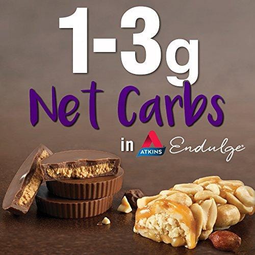 Atkins Endulge Treat, Nutty Fudge Brownie Bar, Keto Friendly, 5 Count