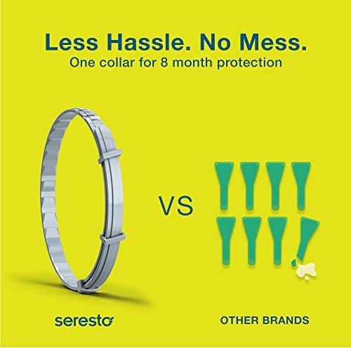Seresto flea collar for cats, 8-month flea and tick prevention for cats 10 weeks of age and older
