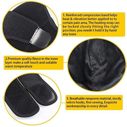 CREATRILL Heated Shoulder Wrap, 3 Heat Settings, Heating Pad Support Brace for Rotator Cuff, Joint Capsule & Biceps Tendon Injury, Frozen Shoulder, Shoulder Dislocation or Muscles Pain Relief