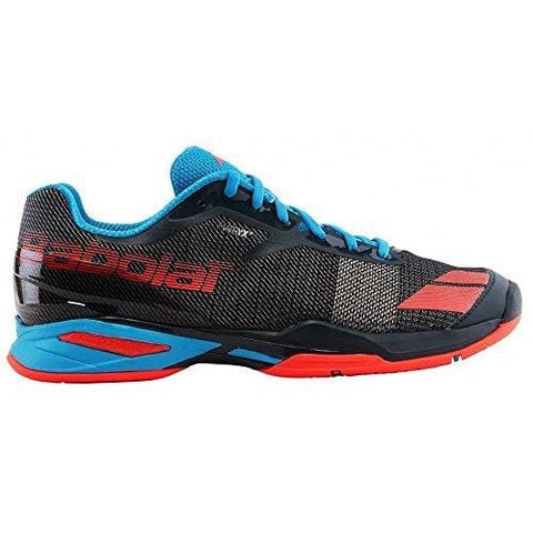 Babolat Junior Jet All Court Tennis Shoe. Grey/Red/Blue (2.0)