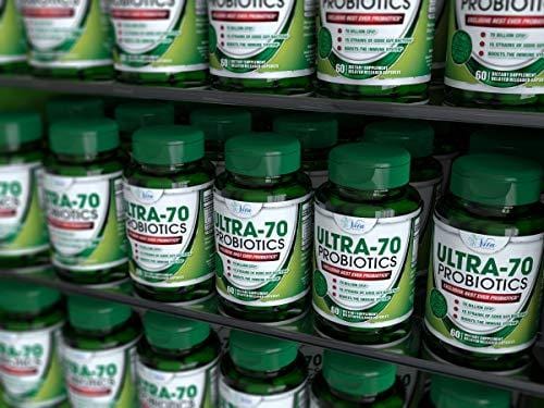 Probiotic 70 Billion CFU Patented Delayed Release Shelf Stable Probiotic Supplement with Prebiotics and Lactobacillus acidophilus - Best Probiotics for Women and Men (1 Pack)