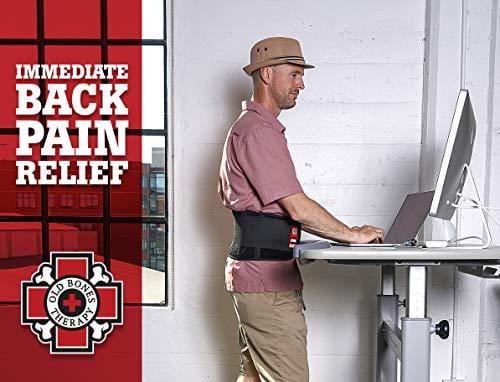 Old Bones Therapy Back Brace - Immediate Pain Relief for Lower Back Pain - Adjustable Back Support Belt with Reinforced Lumbar Support for Men & Women (Back Brace, L/XL)