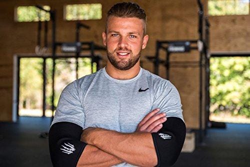 Bear KompleX Elbow Sleeves (Sold AS A Pair of 2) for Weightlifting, Powerlifting, Wrestling, Strongman, Bench Press, Cross Fitness, More. Compression Sleeves Come in 5mm Thickness Elbow BLK XXXL