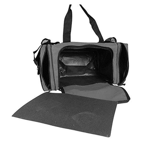 DALIX 17" Duffle Bag Front Mesh Pockets in (Gray)