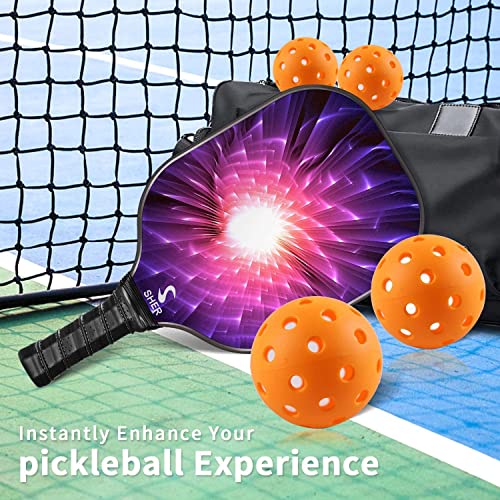 IUZIT 12 Pickleball Balls USAPA Approved - Outdoor Pickleballs 40 Holes - Beginner, Intermediate & Professional Pickleball Balls - Outdoor Pickleballs Set with Mesh Carry Bag