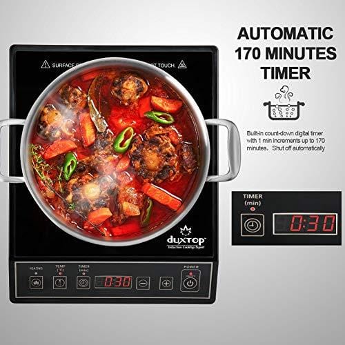 Secura 9100MC 1800W Portable Induction Cooktop Countertop Burner, Black