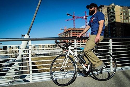 Tommaso Imola Endurance Aluminum Road Bike, Shimano Claris R2000, 24 Speeds - White - Medium