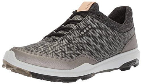 ECCO Men's Biom Hybrid 3 Gore-Tex Golf Shoe, Black/Buffed Silver, 41 M EU (7-7.5 US) [product _type] ECCO - Ultra Pickleball - The Pickleball Paddle MegaStore