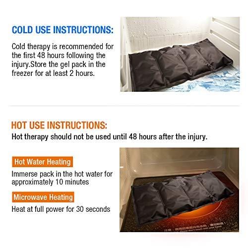 Ice Pack for Lower Back Pain Relief - Hot Cold Back Brace - for Lumbar, Waist, Abdomen, Hip Back Injuries - Relieve Sciatica, Coccyx, Scoliosis Herniated Disc - Back Support Belt for Men Women ARRIS