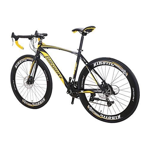 自転車本体 EUROBIKE XC550 Eurobike XC550 Road Bike, 21 Speed, 700C Wheels, Steel Frame