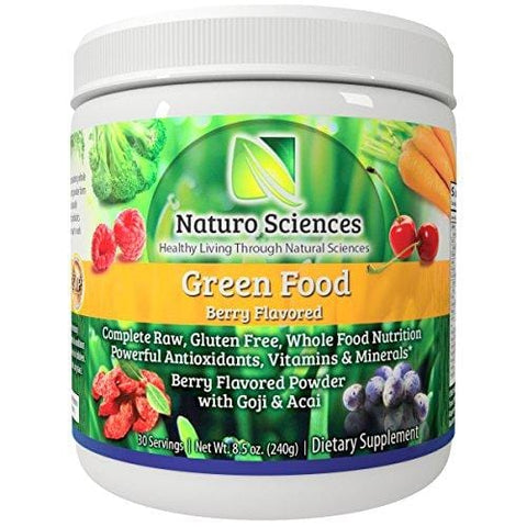Raw Green Powder Superfood - 1g Natural Sugar Per Serving, 30 Day Supply - Antioxidant Supplement, Digestive Enzymes, Prebiotics & Probiotics, Fiber, Spirulina Powder - Greens Supplement Powder