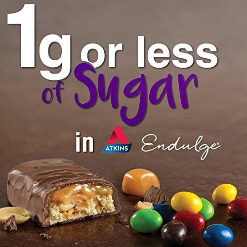 Atkins Endulge Treat, Nutty Fudge Brownie Bar, Keto Friendly, 5 Count