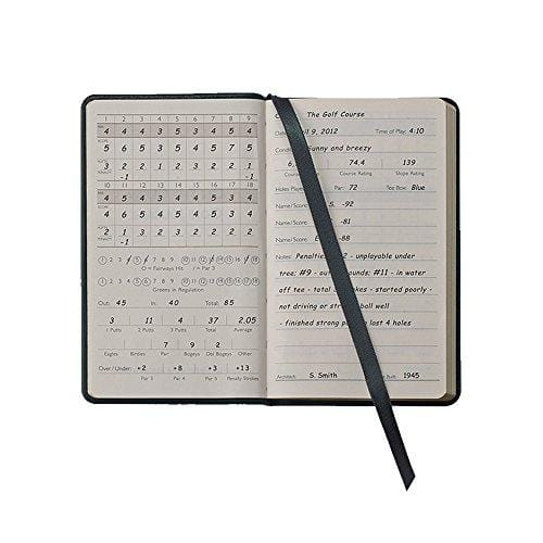 USGA On The Green, Golf Score & Rules Book, Genuine Calfskin Leather, 3" x 5"