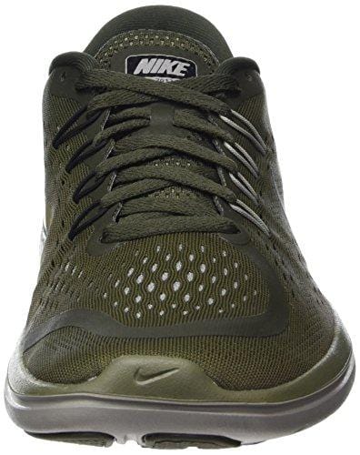 Nike Womens Flex 2017 Fabric Low Top Lace Up Running Sneaker, Green-M, Size 10.0