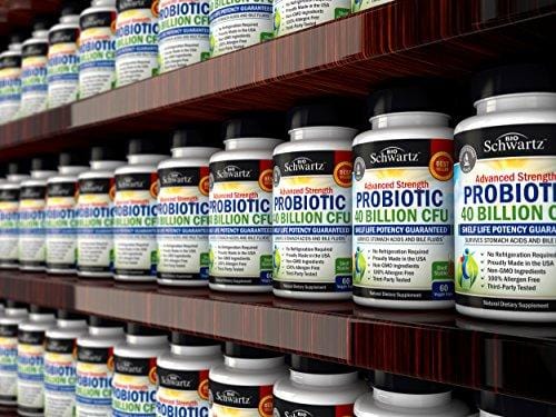 Probiotic 40 Billion CFU. Guaranteed Potency until Expiration - Patented Delay Release, Shelf Stable - Lactobacillus Acidophilus - Gluten Dairy Free for Women Men - No Refrigeration - Digestive Health