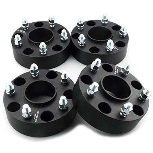 GDSMOTU 5 Lug Dodge Ram 1500 Wheel Spacers, 4pc Black 5x5.5 Hub-Centric Wheel Spacers Adapters 2" with 14x1.5 Studs for 2012 2013 2014 2015 2016 2017 2018 Dodge Ram 1500