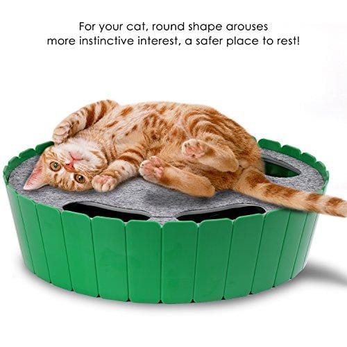 PAWABOO Pet Teasing Toy, Hide and Seek Electronic Mouse Hunt Interactive Cat Toy, Green